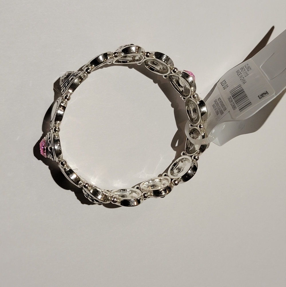 Belk Silver & Black Tone Stretch Bracelet